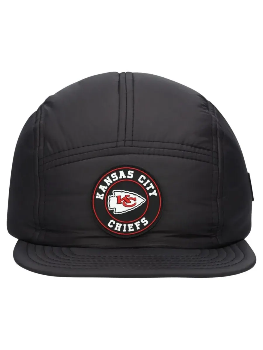 Кепка-кампер с утеплением Kansas City Chiefs New Era — изображение 2 из 5, черный