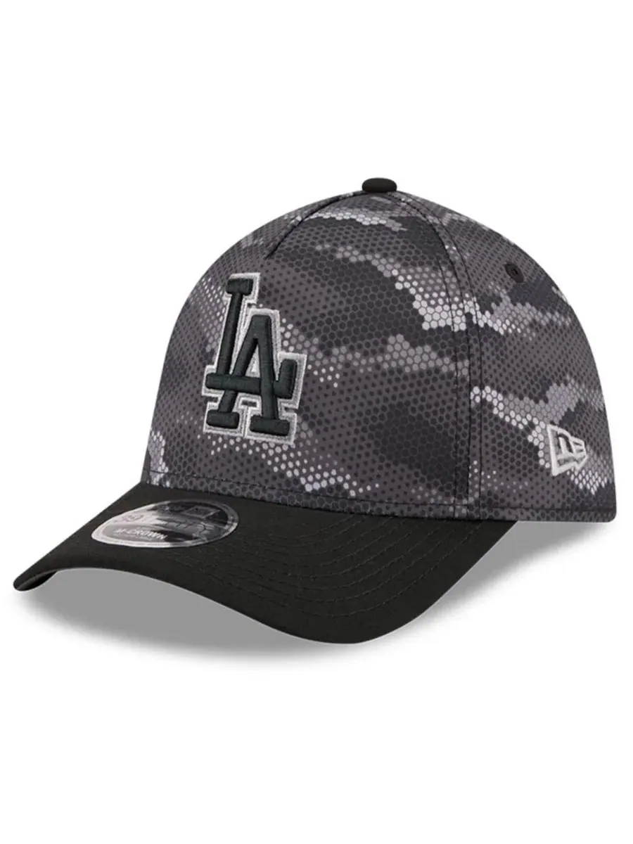 Кепка с козырьком с камуфляжным принтом Los Angeles Dodgers Camo 39THIRTY A-Frame Flex Hat New Era