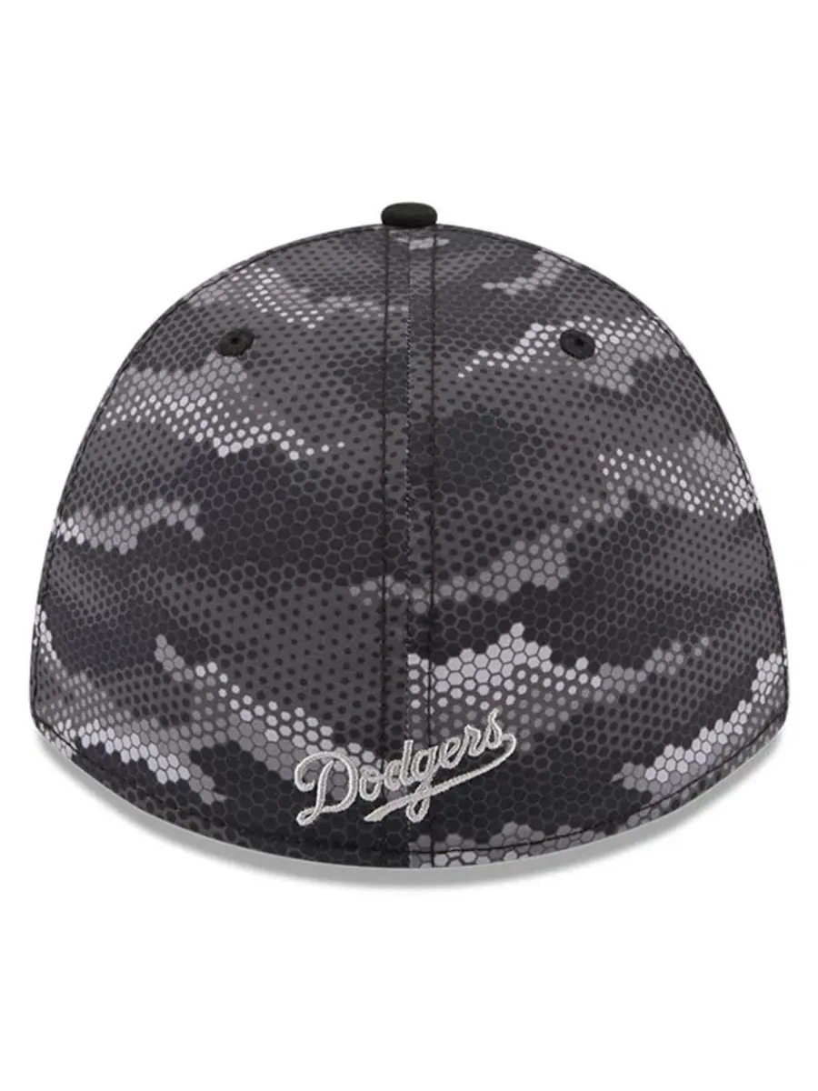 Кепка с козырьком с камуфляжным принтом Los Angeles Dodgers Camo 39THIRTY A-Frame Flex Hat New Era — изображение 3 из 5