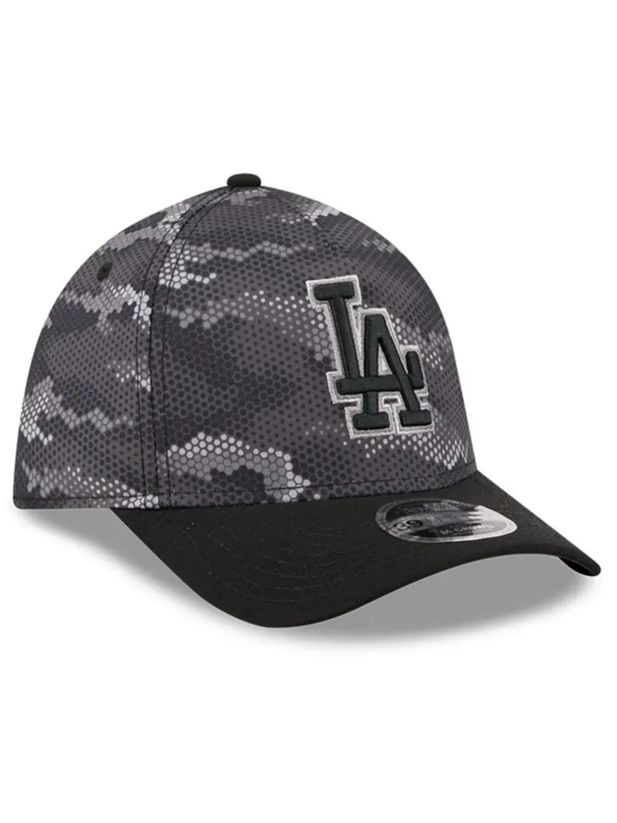 Кепка с козырьком с камуфляжным принтом Los Angeles Dodgers Camo 39THIRTY A-Frame Flex Hat New Era — изображение 4 из 5