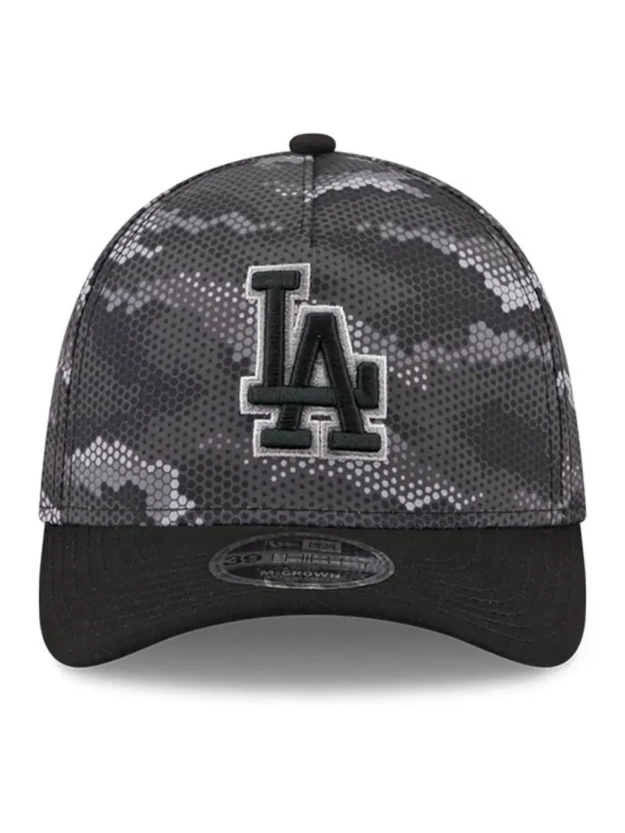 Кепка с козырьком с камуфляжным принтом Los Angeles Dodgers Camo 39THIRTY A-Frame Flex Hat New Era — изображение 5 из 5