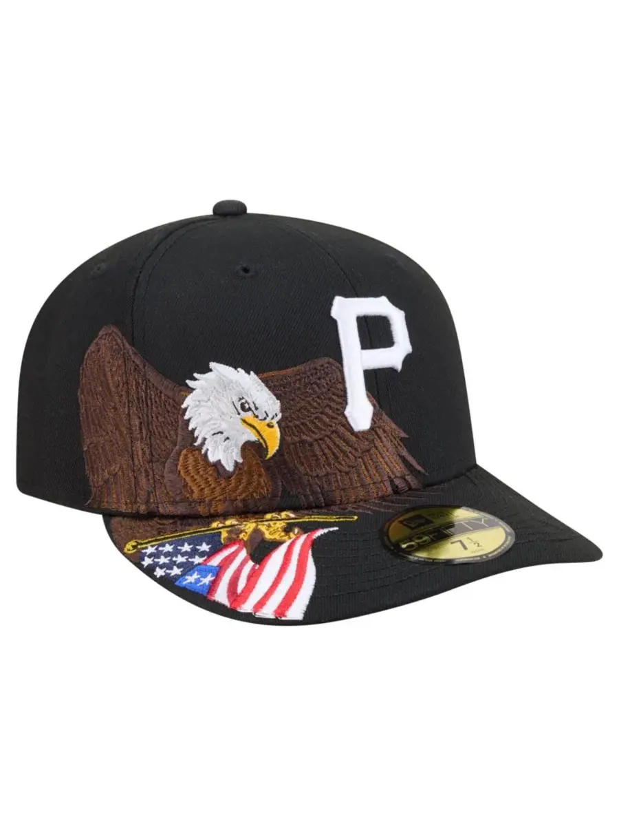 Кепка New Era 59FIFTY с вышивкой Pittsburgh Pirates и орла