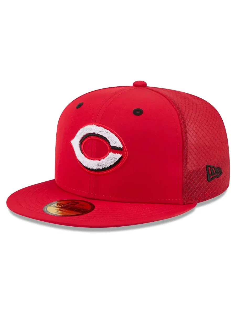 Кепка 59FIFTY с вышивкой Cincinnati Reds New Era — изображение 3 из 5, красный