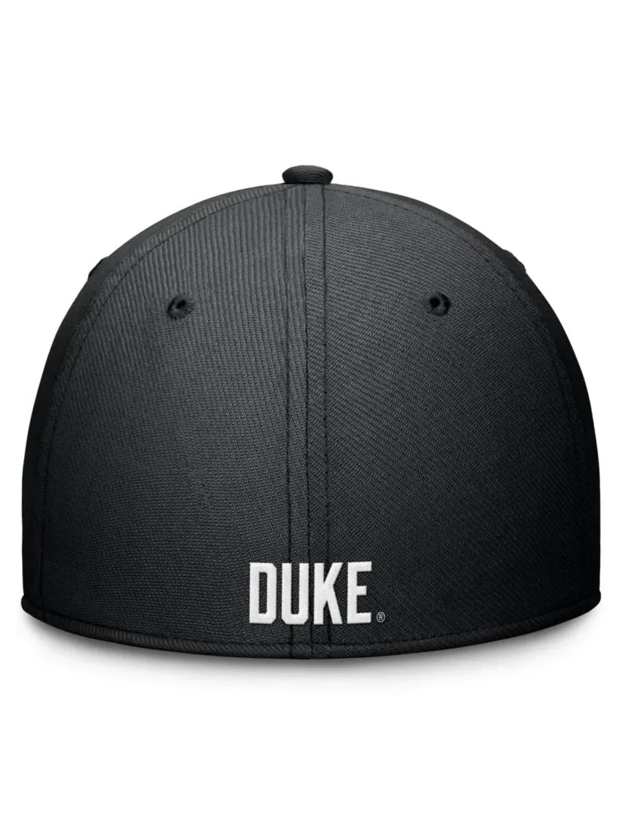 Кепка Dri-FIT с вышивкой Duke Blue Devils Rise SwooshFlex Nike — изображение 4 из 4, черный