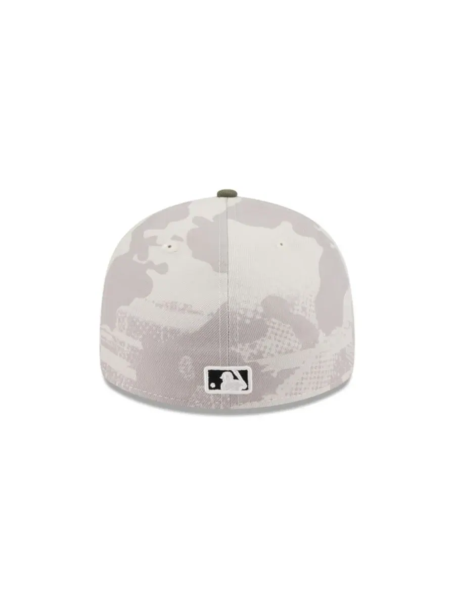 New Era Мужская бейсболка 59FIFTY Low Profile, светло-бежевая/оливковая, с символикой San Francisco — изображение 4 из 7