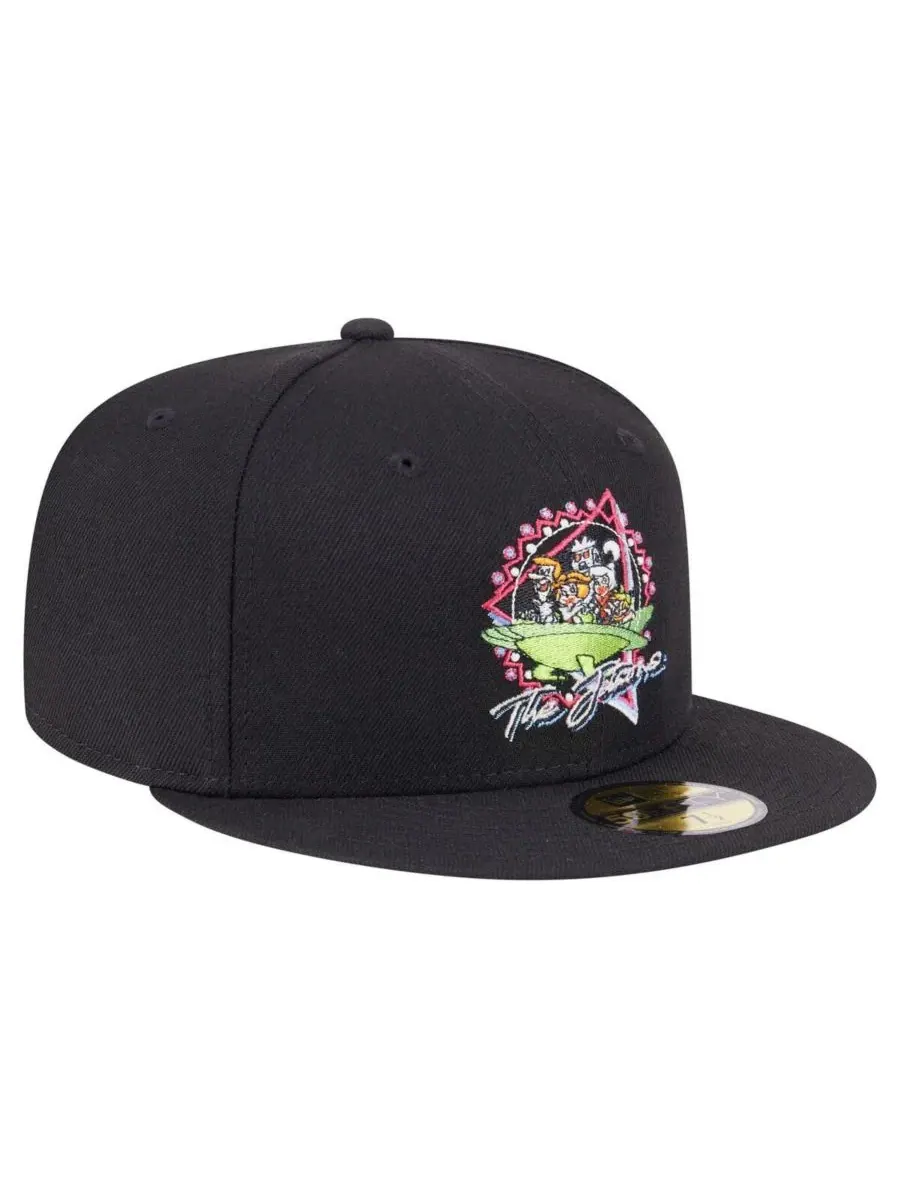 New Era Мужская черная кепка The Jetsons Color Pack 59FIFTY — изображение 3 из 4, черный