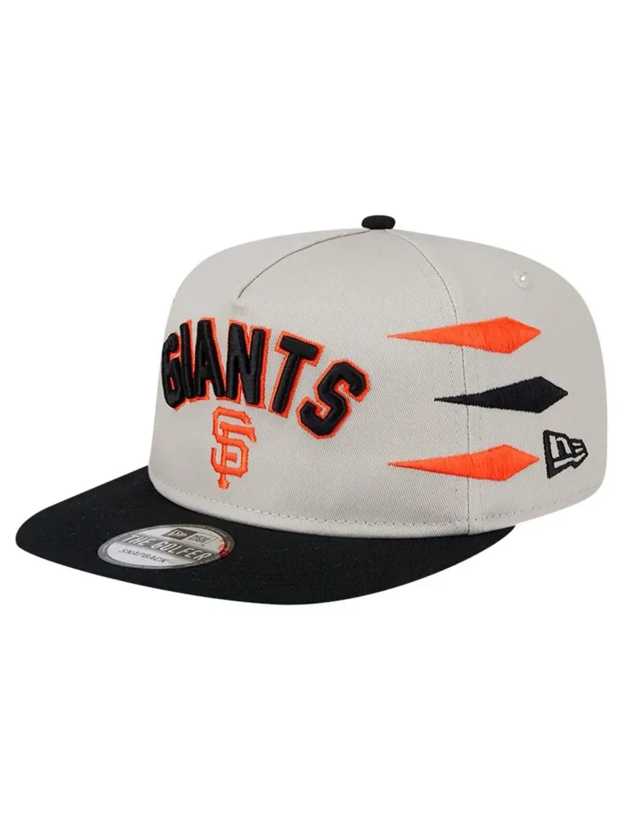New Era Мужская кремовая бейсболка San Francisco Giants Iron Golfer Snapback