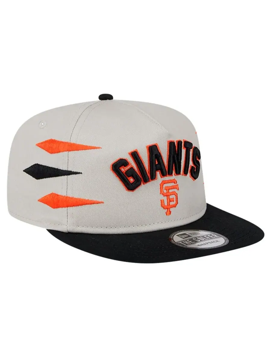 New Era Мужская кремовая бейсболка San Francisco Giants Iron Golfer Snapback — изображение 3 из 4, бежевый