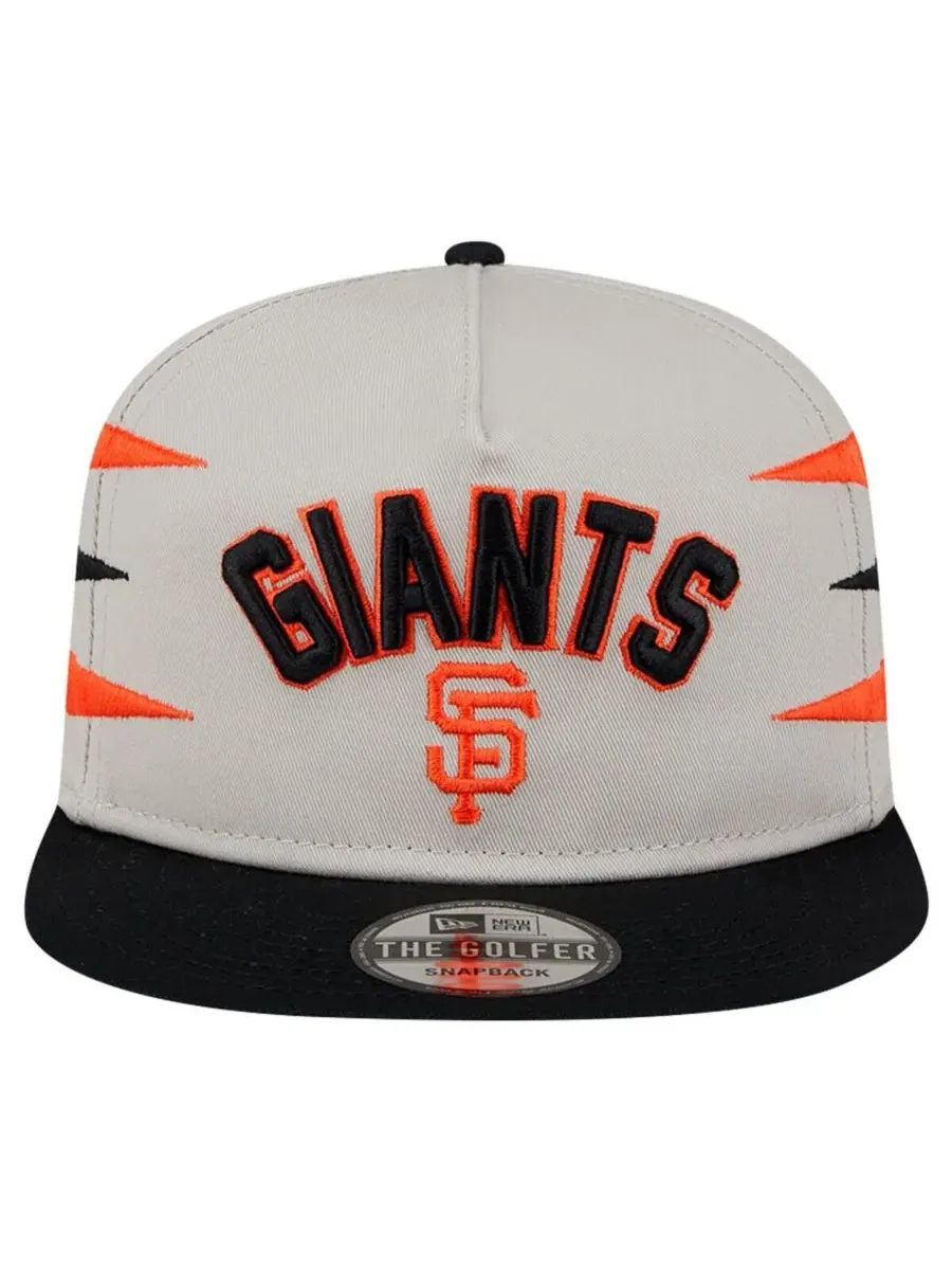 New Era Мужская кремовая бейсболка San Francisco Giants Iron Golfer Snapback — изображение 4 из 4, бежевый
