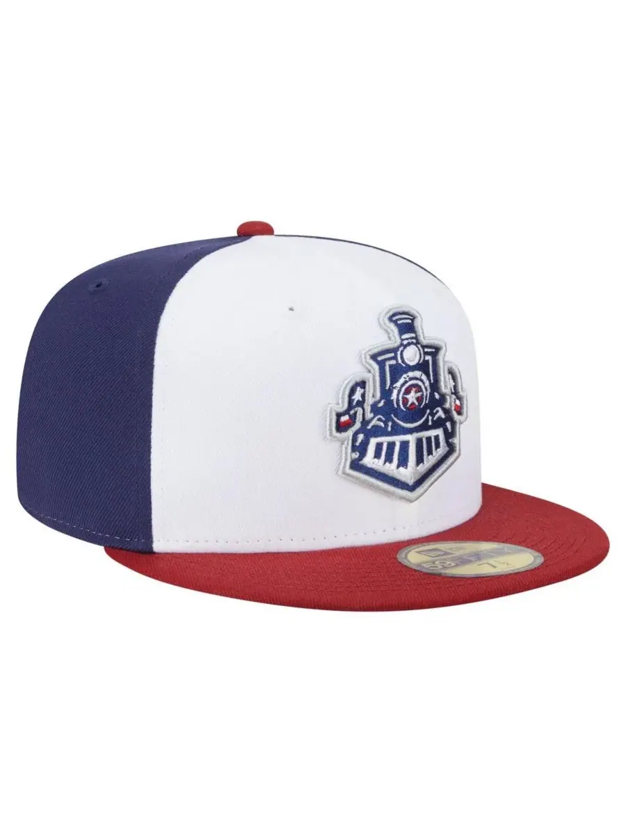 New Era Мужская бело-красная кепка Round Rock Express Authentic Collection 59FIFTY Fitted Hat — изображение 3 из 4