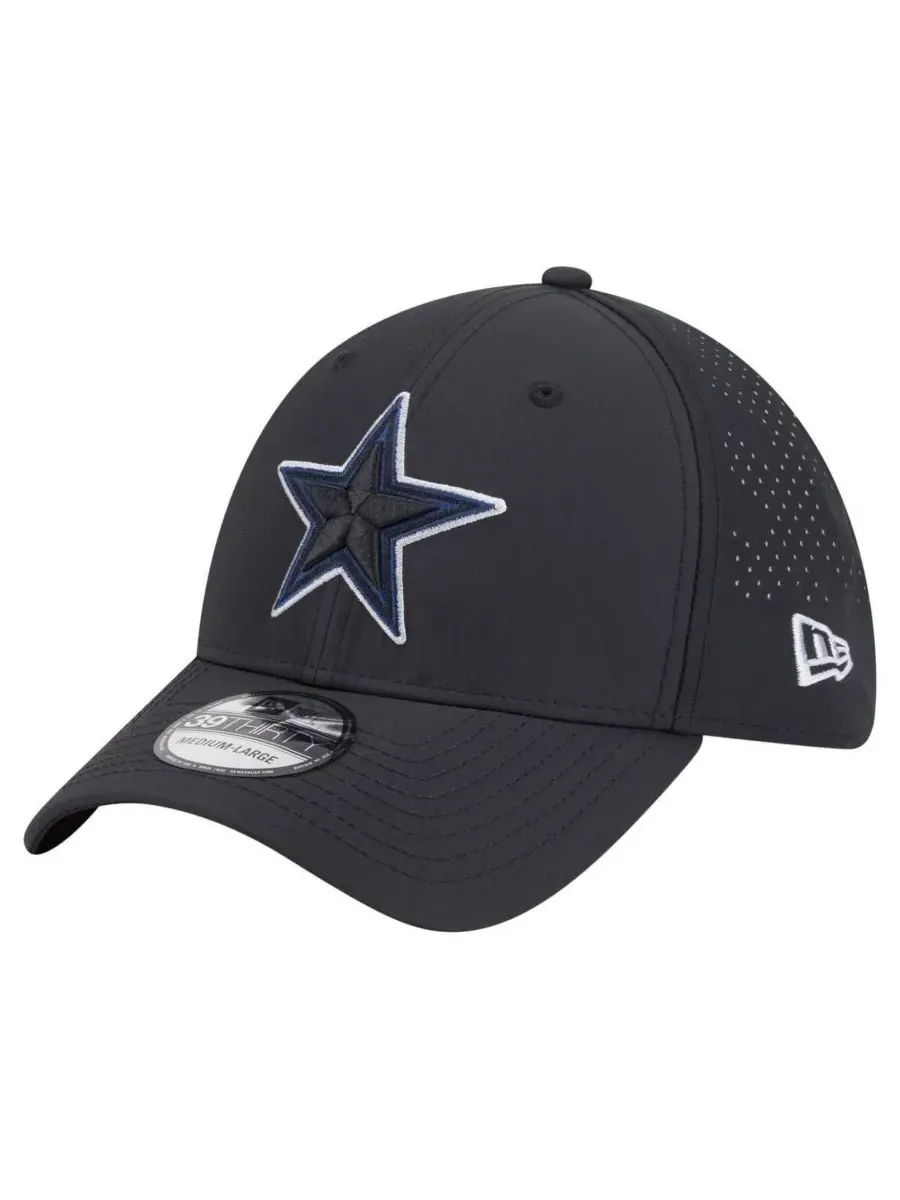 New Era Мужская черная кепка Dallas Cowboys 39THIRTY Flex
