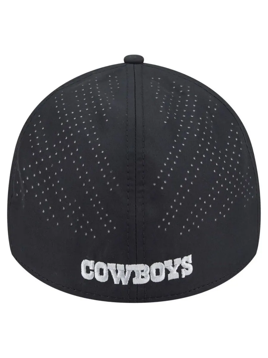 New Era Мужская черная кепка Dallas Cowboys 39THIRTY Flex — изображение 3 из 4, черный
