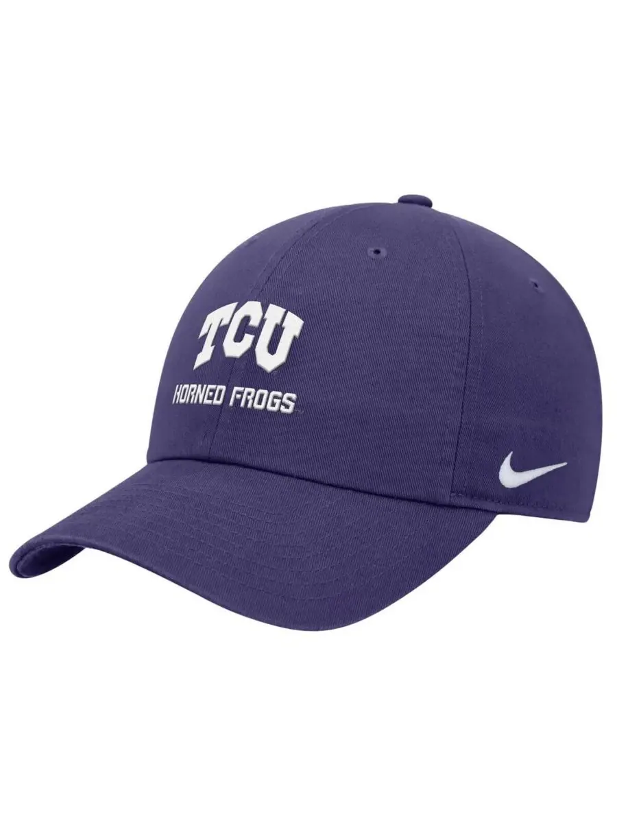 Nike Мужская фиолетовая регулируемая кепка TCU Horned Frogs 2025 для выступлений на поле