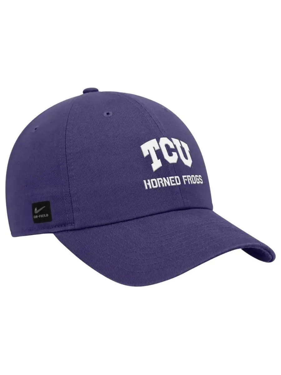 Nike Мужская фиолетовая регулируемая кепка TCU Horned Frogs 2025 для выступлений на поле — изображение 2 из 3, фиолетовый