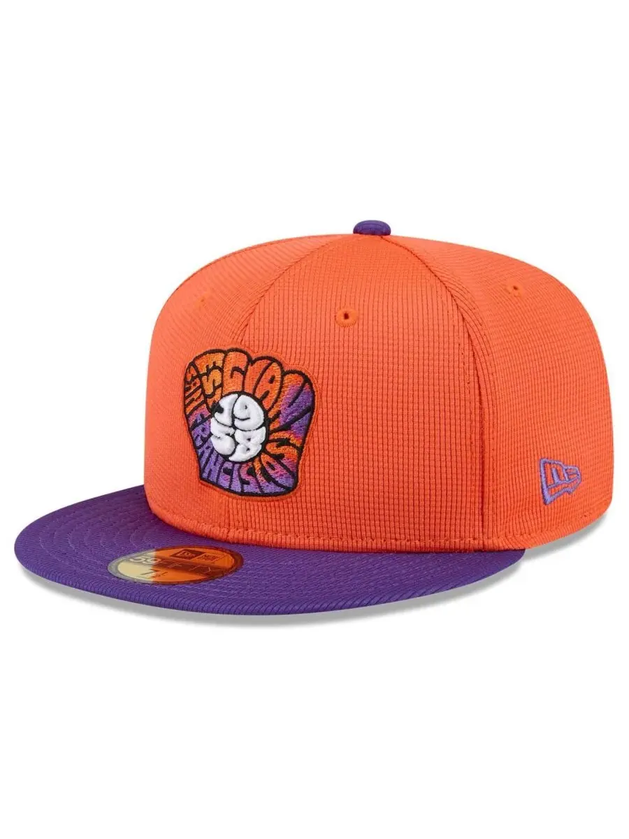 New Era Мужская оранжево-фиолетовая бейсболка San Francisco Giants 2025 City Connect Batting