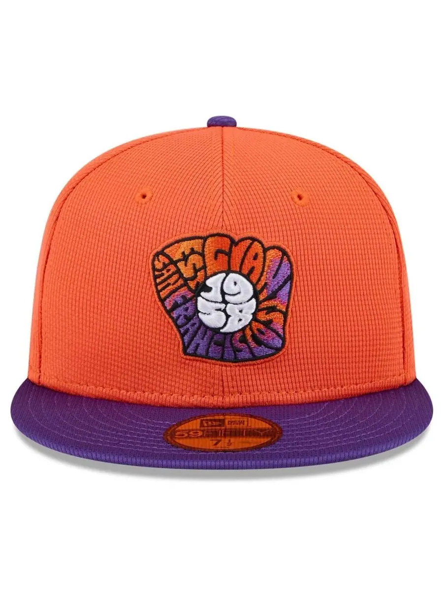 New Era Мужская оранжево-фиолетовая бейсболка San Francisco Giants 2025 City Connect Batting — изображение 2 из 4