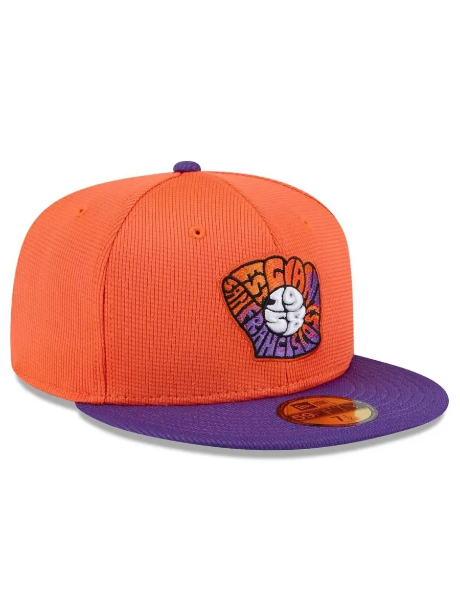 New Era Мужская оранжево-фиолетовая бейсболка San Francisco Giants 2025 City Connect Batting — изображение 4 из 4