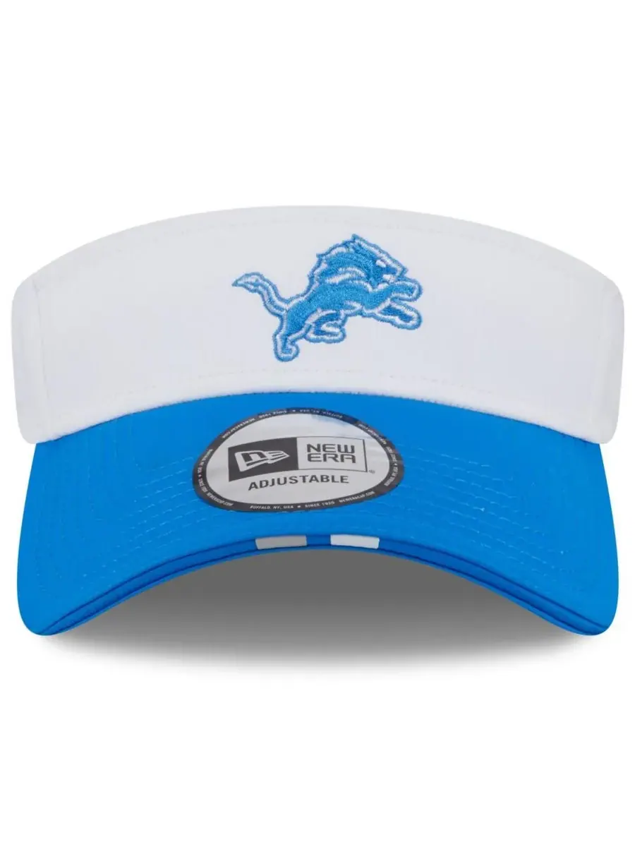 New Era Мужская бело-синяя кепка с регулируемым козырьком Detroit Lions 2025 NFL Training Camp — изображение 2 из 4