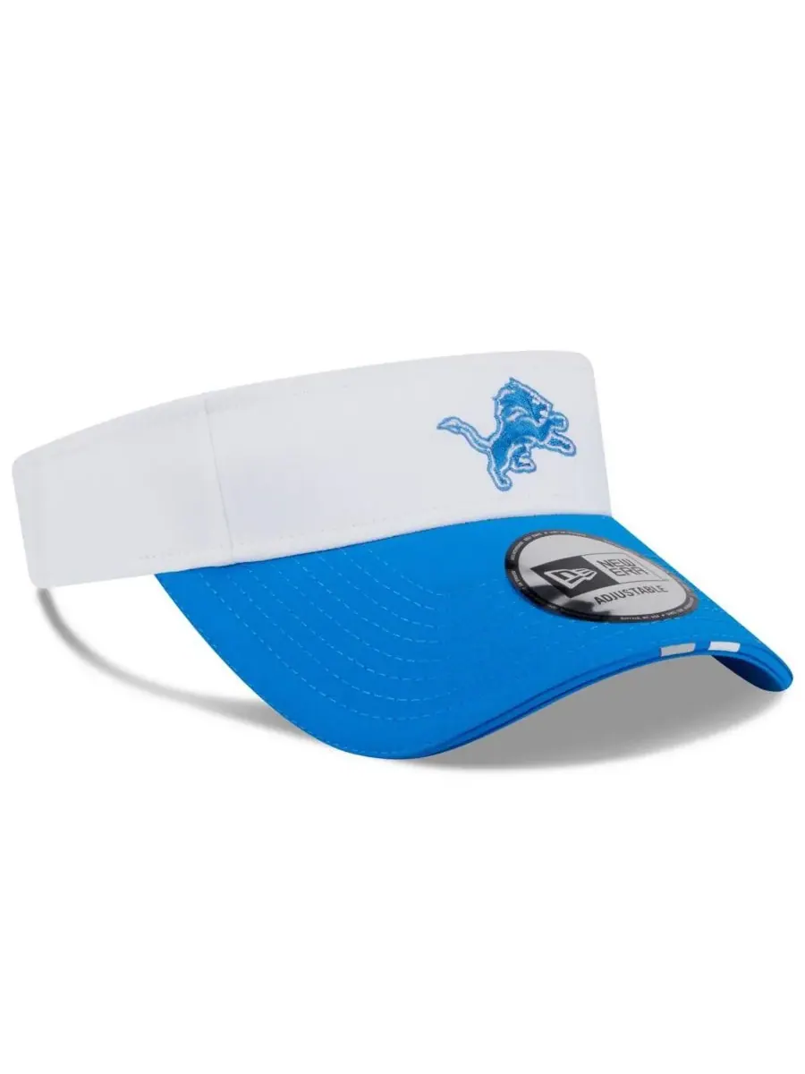 New Era Мужская бело-синяя кепка с регулируемым козырьком Detroit Lions 2025 NFL Training Camp — изображение 3 из 4
