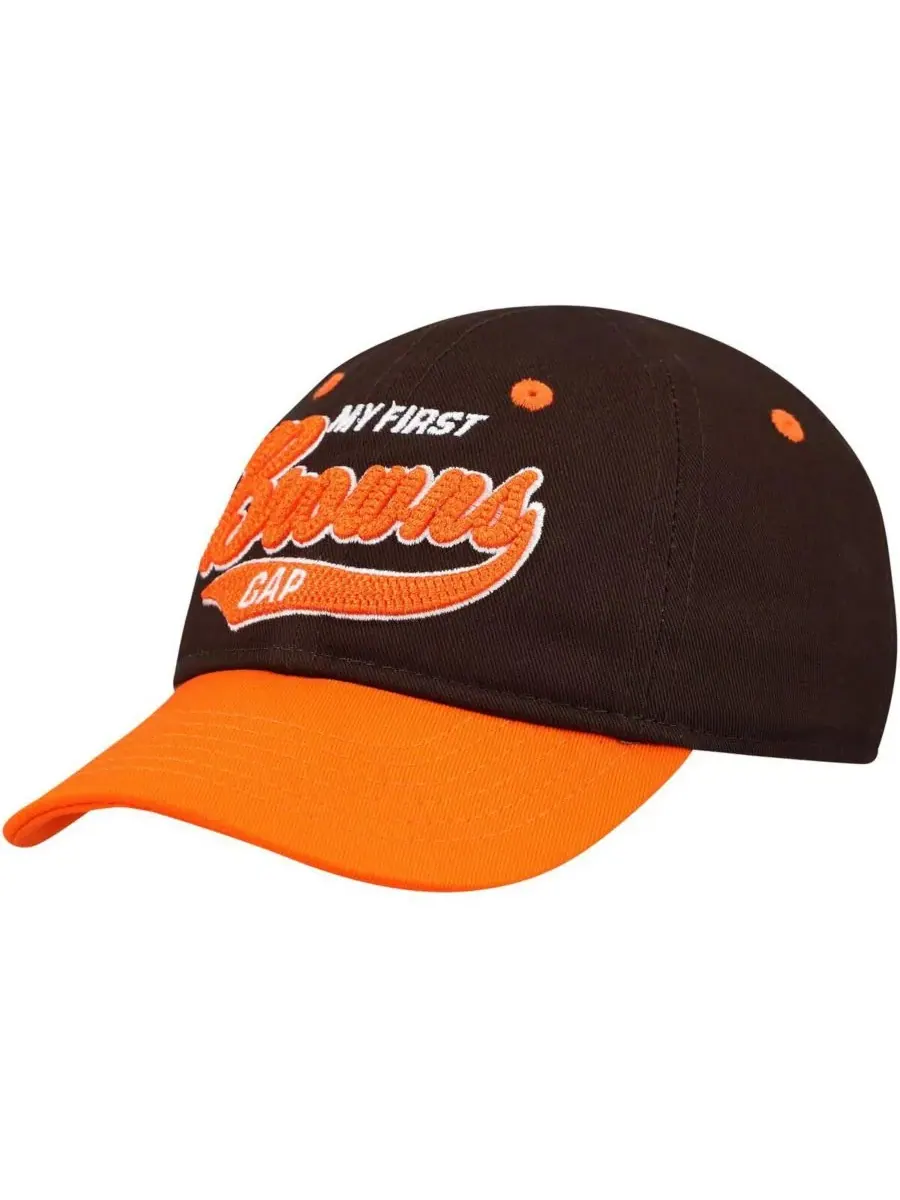 Outerstuff Детская кепка Cleveland Browns My First Tail Sweep Slouch Flex Hat коричнево-оранжевого