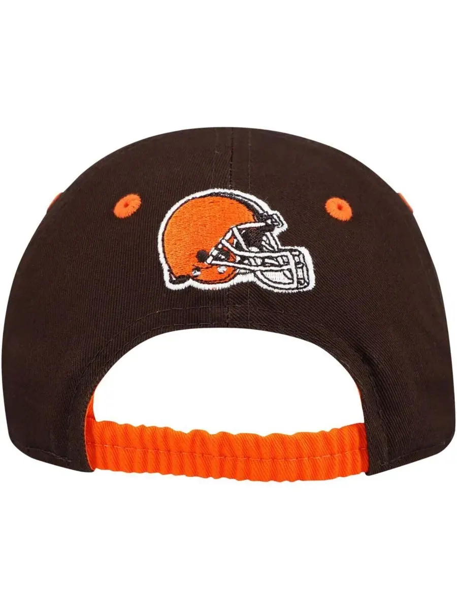 Outerstuff Детская кепка Cleveland Browns My First Tail Sweep Slouch Flex Hat коричнево-оранжевого — изображение 2 из 4