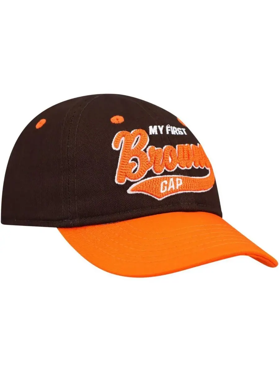 Outerstuff Детская кепка Cleveland Browns My First Tail Sweep Slouch Flex Hat коричнево-оранжевого — изображение 3 из 4