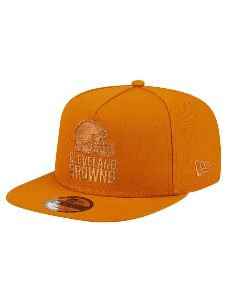 New Era Мужская коричневая бейсболка Cleveland Browns Color Pack A-Frame 9FIFTY Snapback