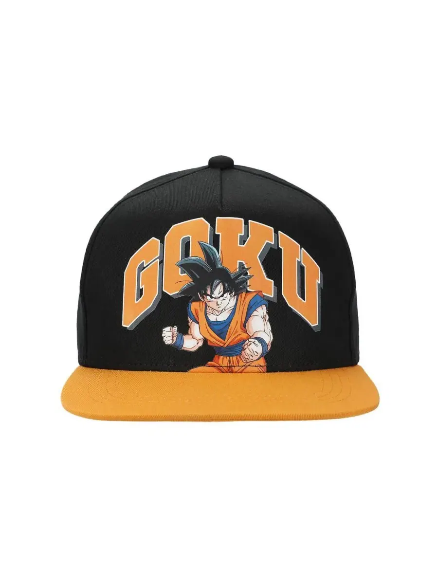 Кепка-снапбек с принтом Goku Dragon Ball Z — изображение 3 из 11, черный оранжевый
