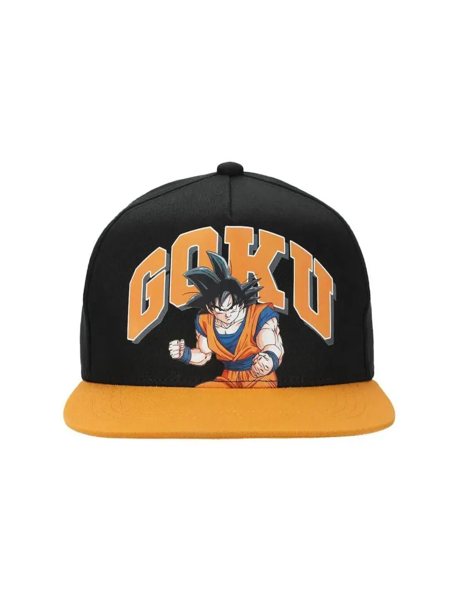 Кепка-снапбек с принтом Goku Dragon Ball Z — изображение 10 из 11, черный оранжевый
