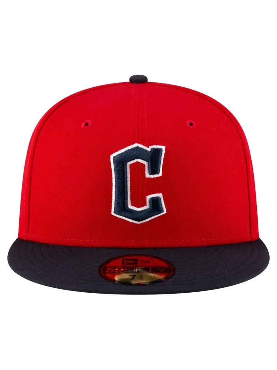 New Era Мужская красно-черная бейсболка Cleveland Guardians Authentic Collection On Field 59FIFTY — изображение 5 из 5