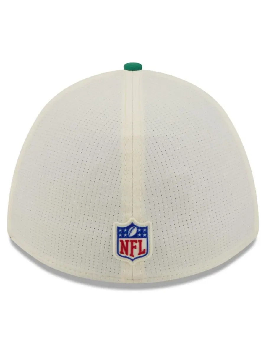 Бейсболка New Era Philadelphia Eagles 2026 NFL Training Camp 39THIRTY Flex Hat — изображение 4 из 5, кремовый зеленый