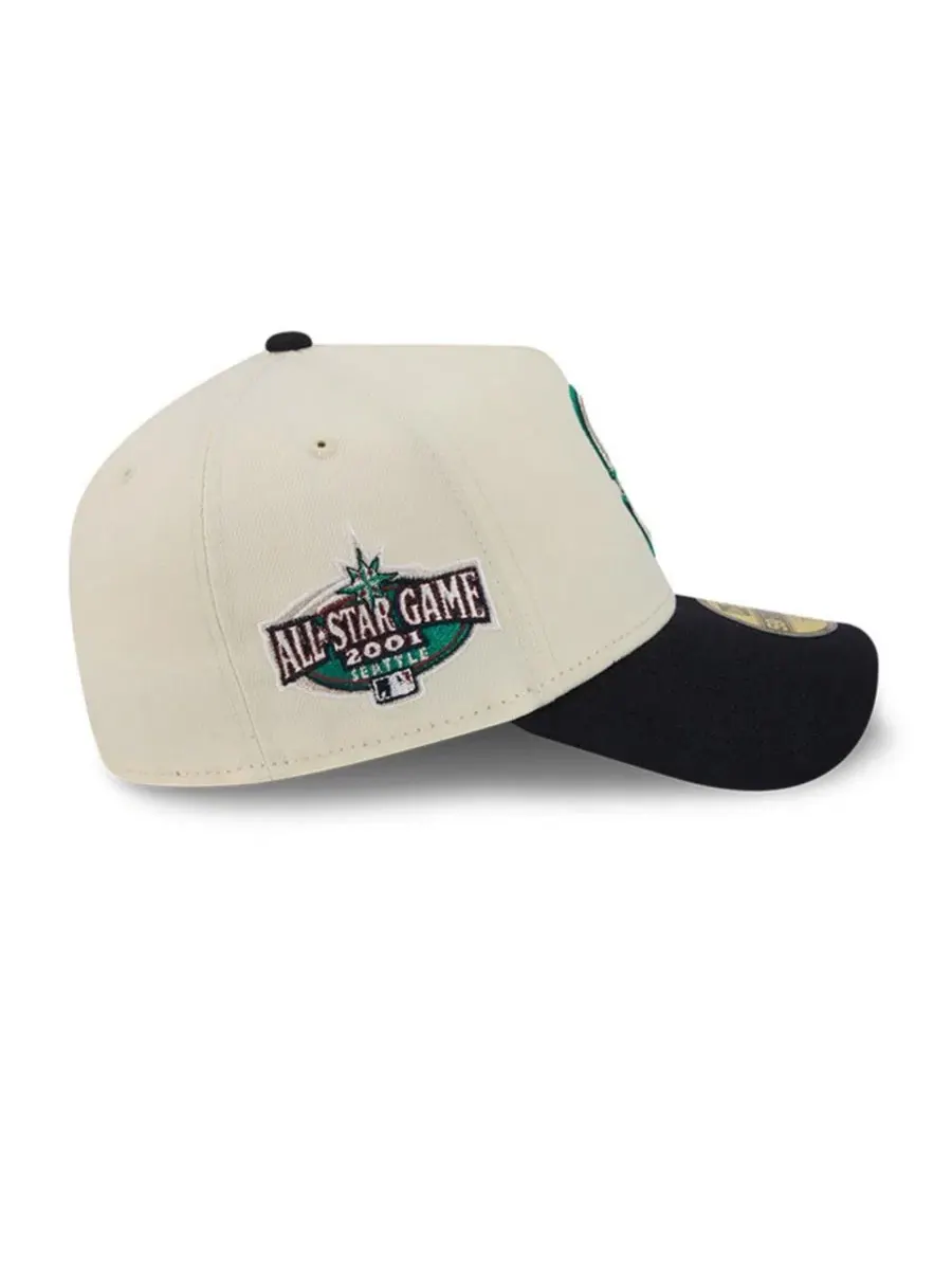 Кепка New Era Chrome A-Frame 59FORTY Fitted — изображение 4 из 5, кремовый темно-синий
