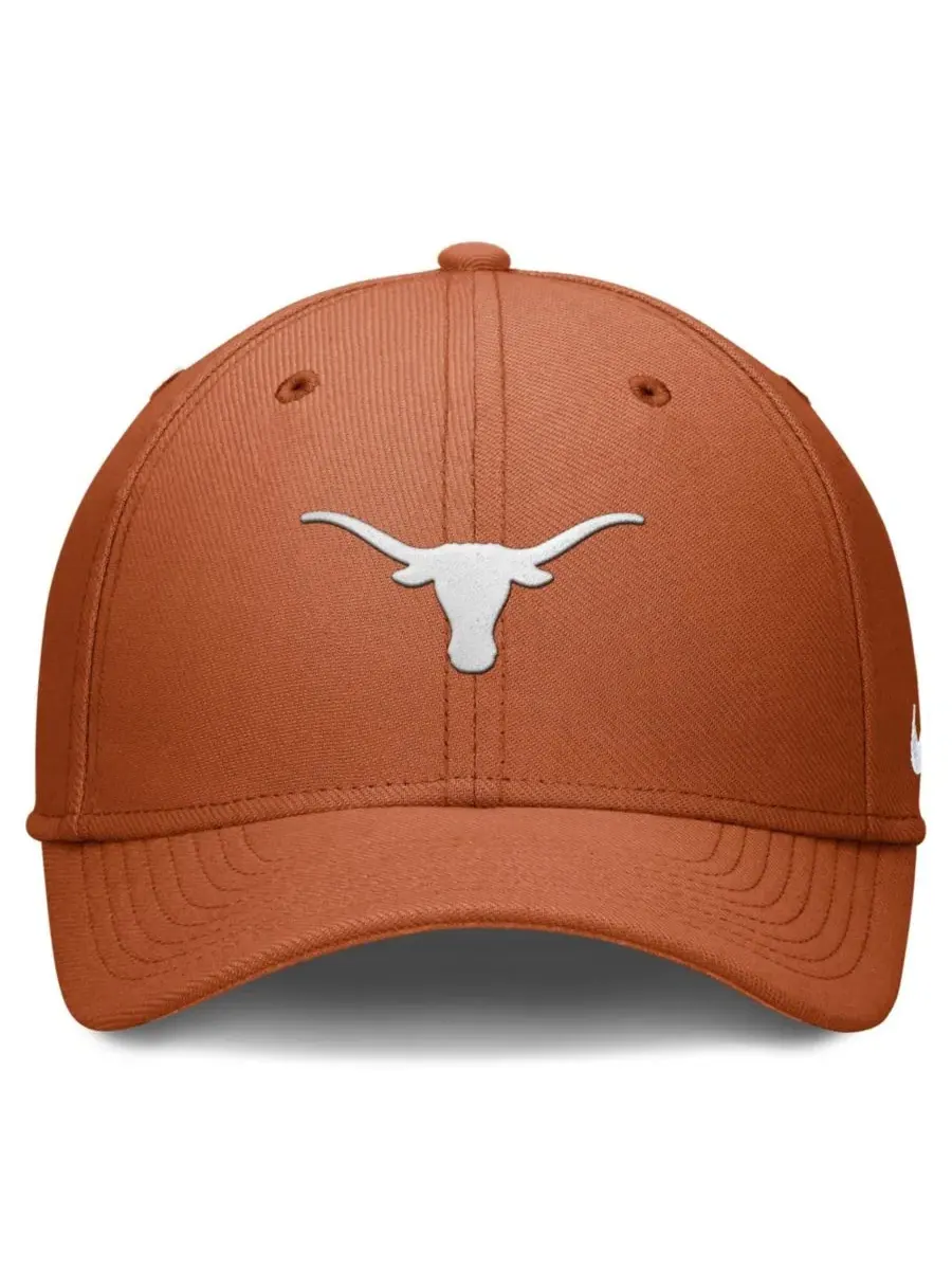 Бейсболка Nike Texas Longhorns Rise SwooshFlex Dri-FIT — изображение 2 из 4, оранжевый
