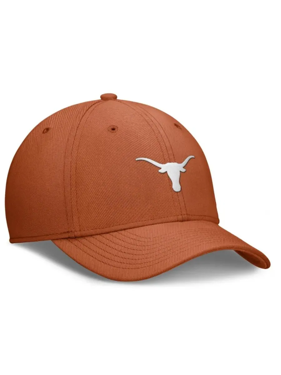 Бейсболка Nike Texas Longhorns Rise SwooshFlex Dri-FIT — изображение 3 из 4, оранжевый