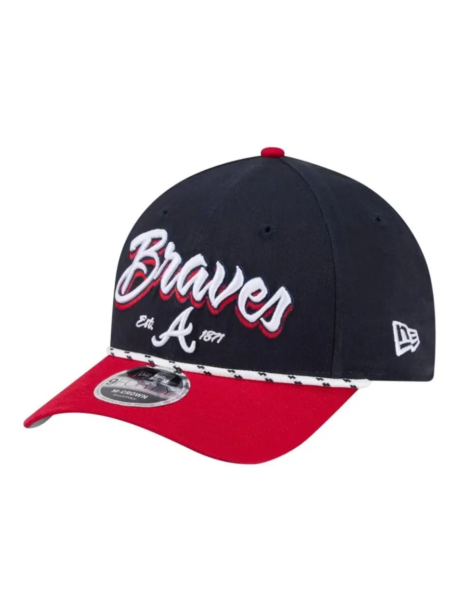 Кепка с изогнутым козырьком и вышивкой Atlanta Braves Team Loyal 9FORTY M-Crown New Era