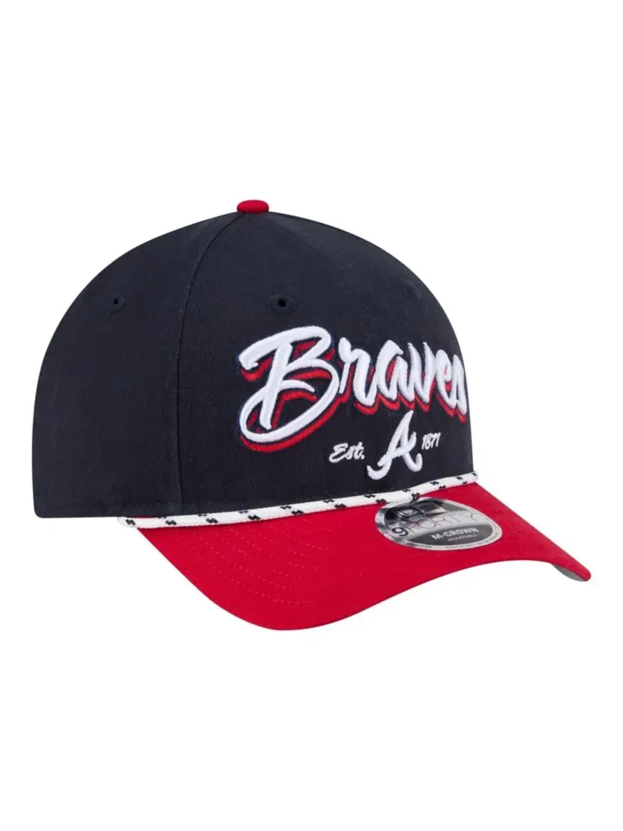 Кепка с изогнутым козырьком и вышивкой Atlanta Braves Team Loyal 9FORTY M-Crown New Era — изображение 3 из 7
