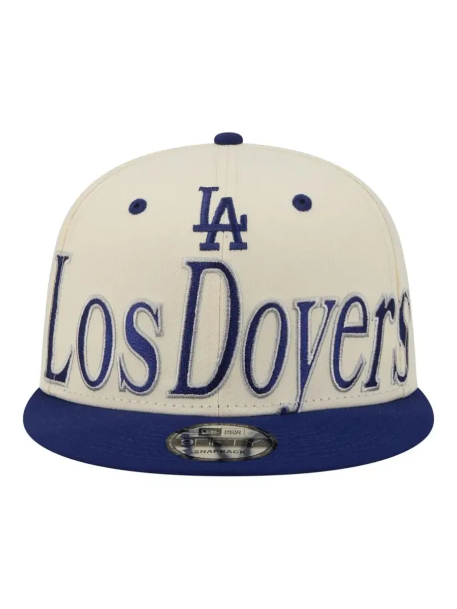 Кепка с эмблемой Los Angeles Dodgers, Oversized Slogan 9FIFTY New Era — изображение 5 из 5, бежевый