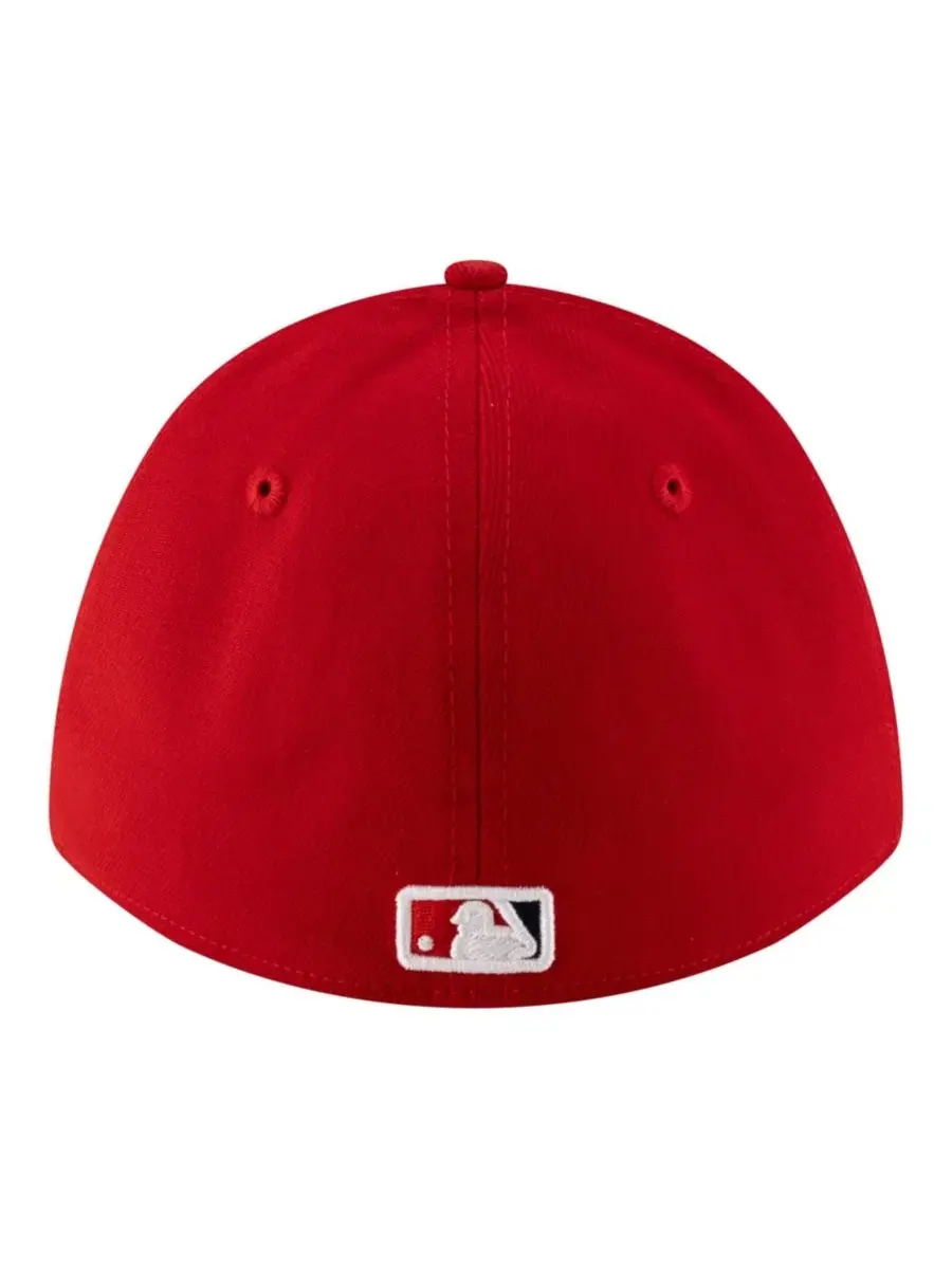 Бейсболка New Era с вышивкой Los Angeles Angels — изображение 3 из 5, красный