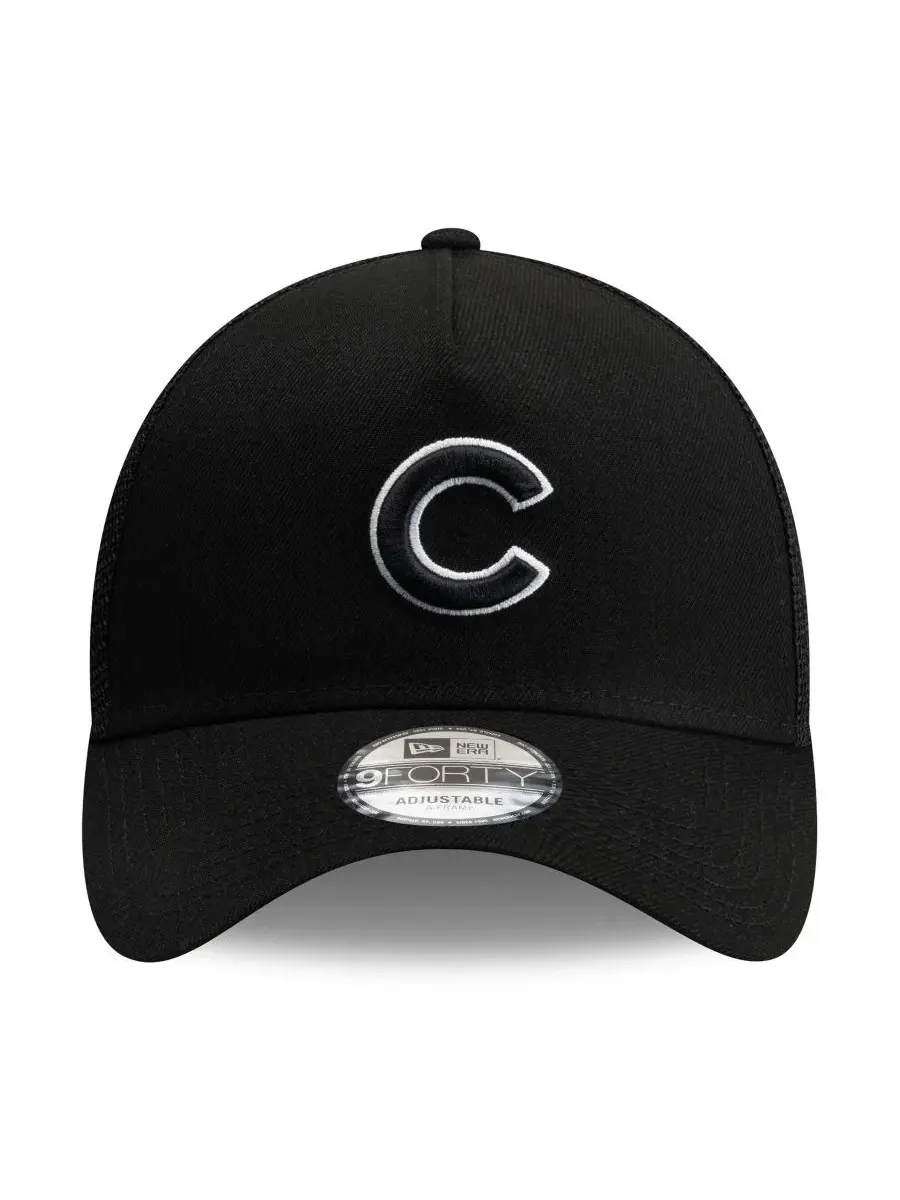 Кепка-тракер с боковой надписью Chicago Cubs 9FORTY A-Frame New Era — изображение 2 из 4, черный