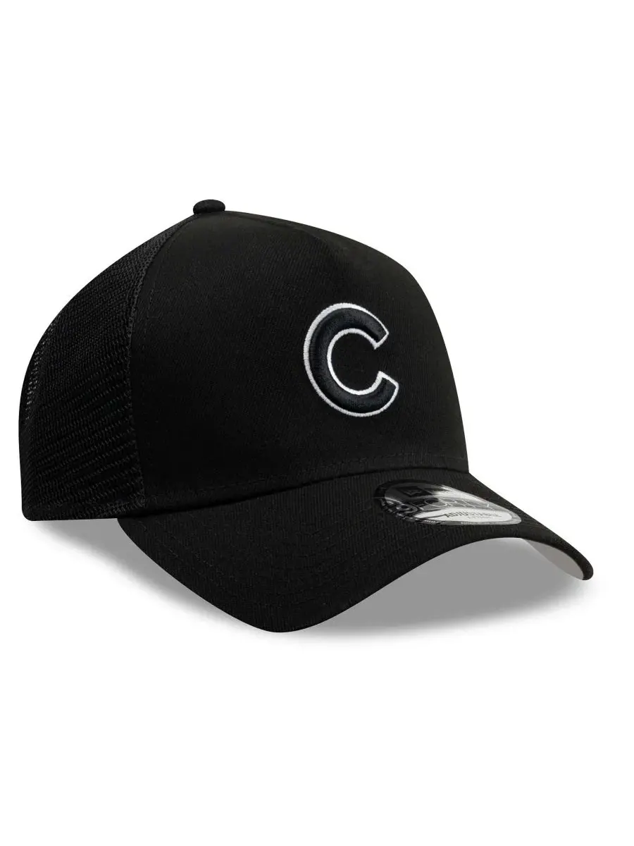 Кепка-тракер с боковой надписью Chicago Cubs 9FORTY A-Frame New Era — изображение 3 из 4, черный