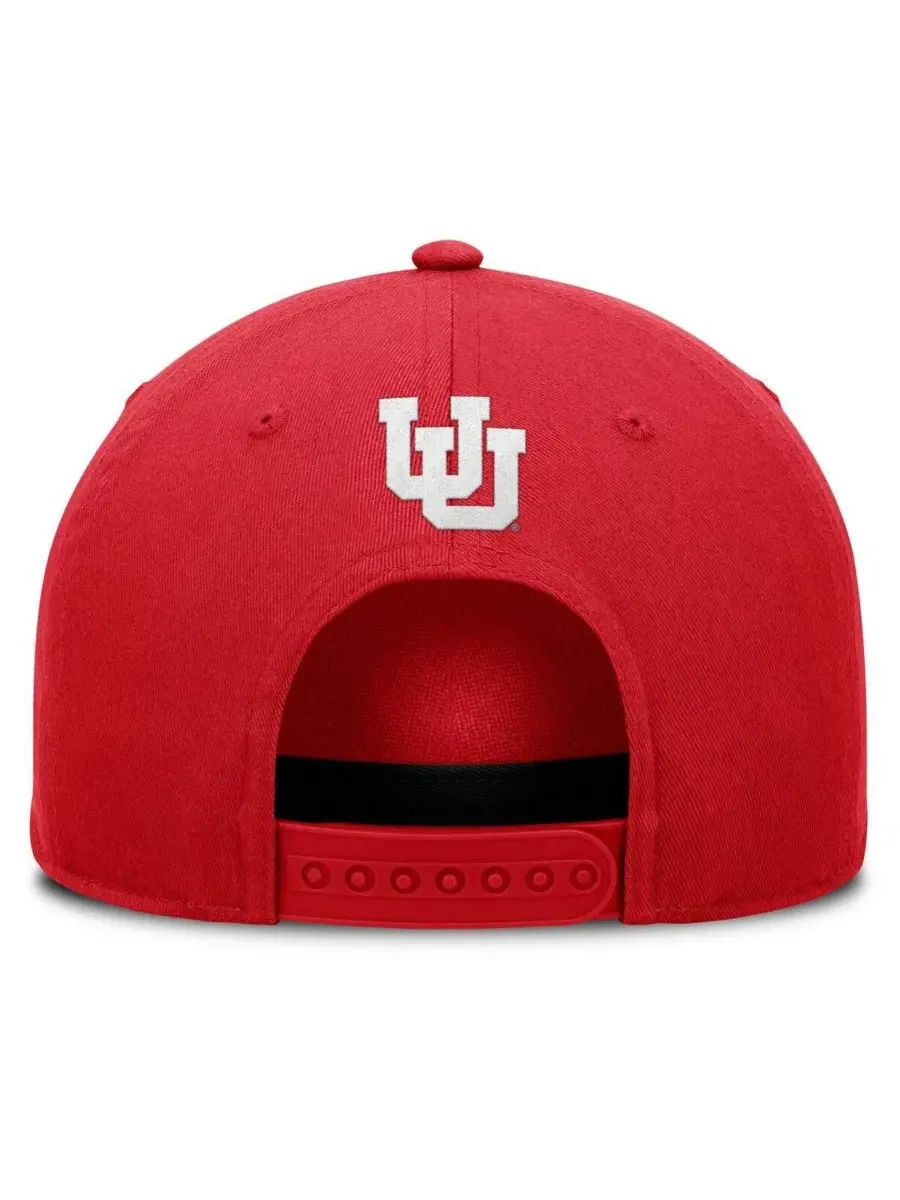 Бейсболка с завязками Utah Utes Foul Ball Rope Adjustable Hat Fanatics — изображение 3 из 4, красный