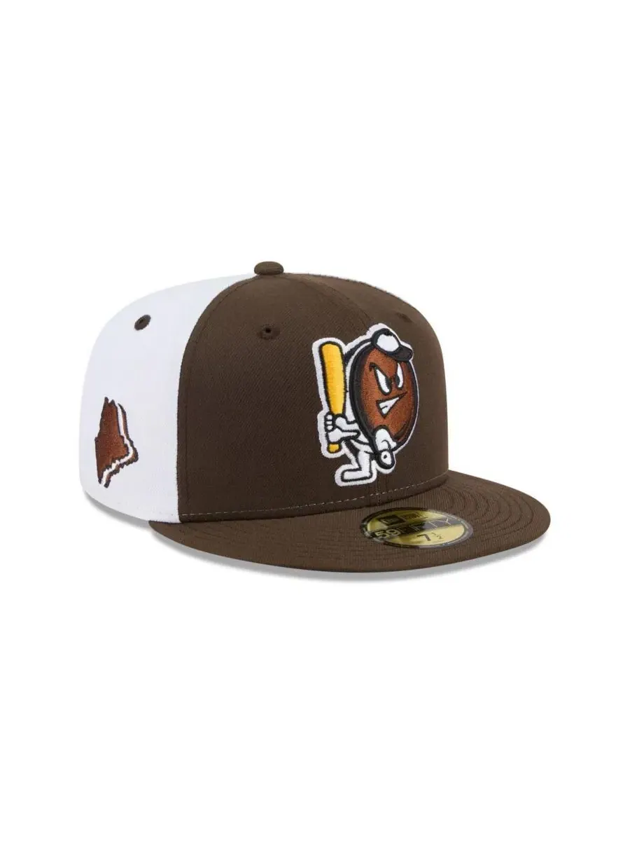 Бейсболка с высокой тульей и плоским козырьком Portland Sea Dogs Theme Nights 59FIFTY New Era
