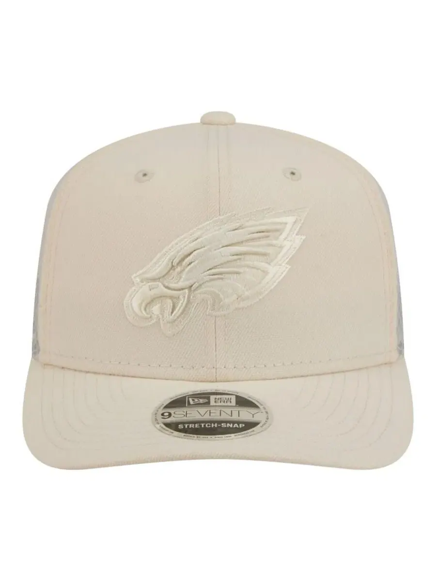Кепка-бейсболка с вышитым логотипом Philadelphia Eagles New Era — изображение 2 из 5, бежевый