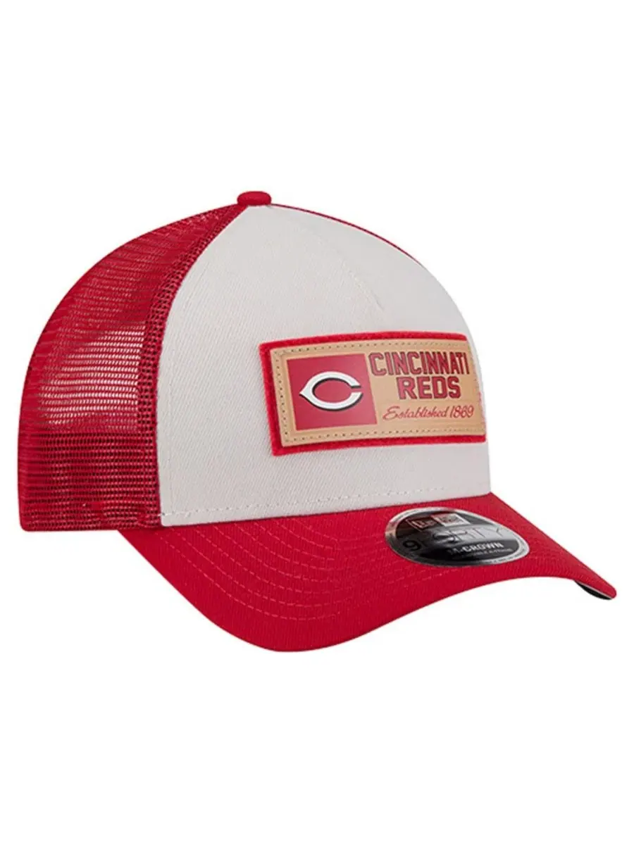 Кепка-тракер Text A-Frame Trucker 9FORTY New Era — изображение 3 из 5, красный