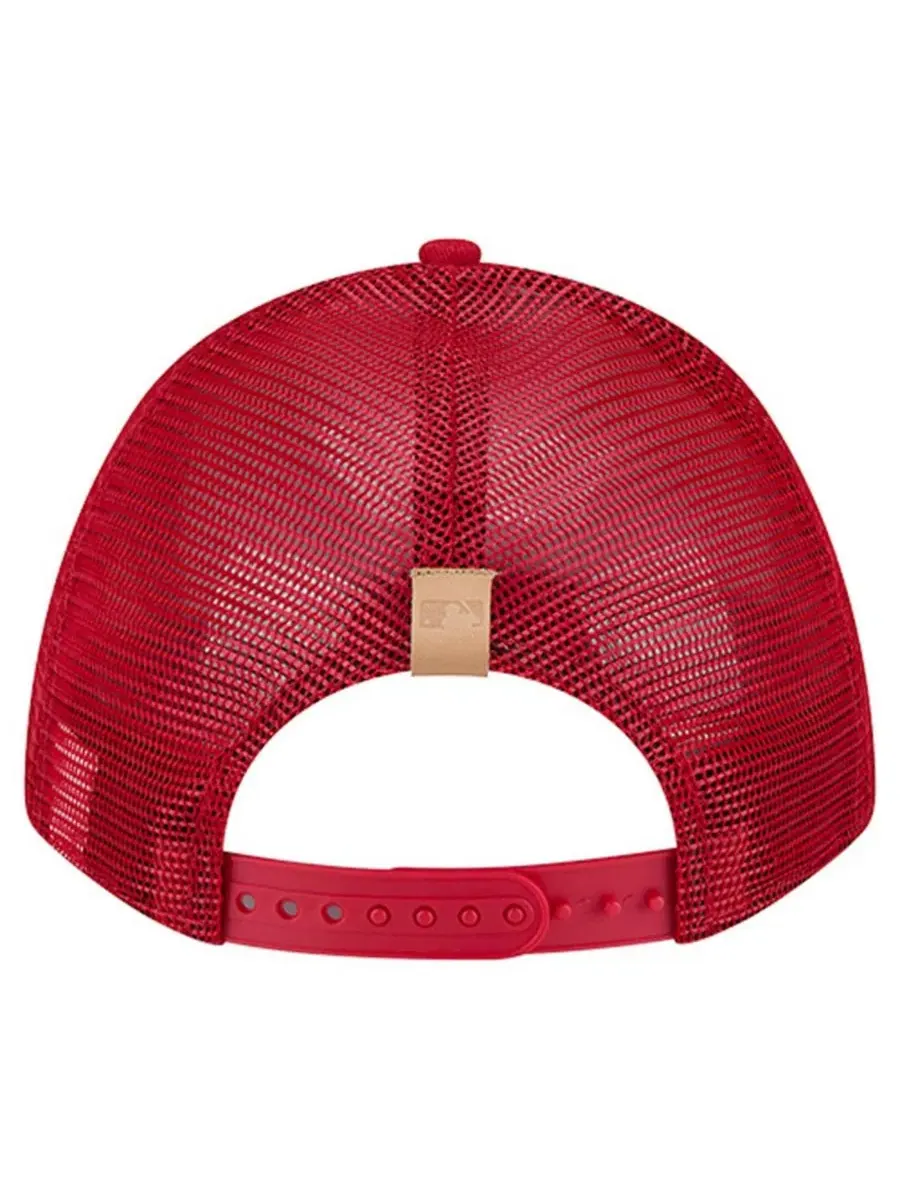 Кепка-тракер Text A-Frame Trucker 9FORTY New Era — изображение 4 из 5, красный