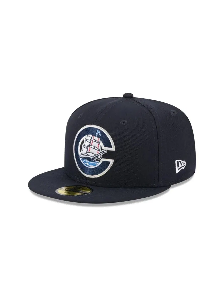 Кепка с высокой тульей и плоским козырьком, с вышивкой логотипа Columbus Clippers Theme Nights New