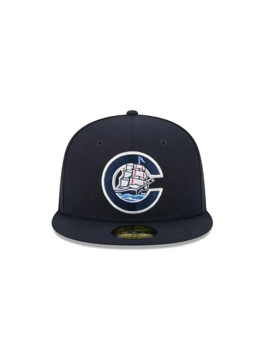 Кепка с высокой тульей и плоским козырьком, с вышивкой логотипа Columbus Clippers Theme Nights New — изображение 2 из 4