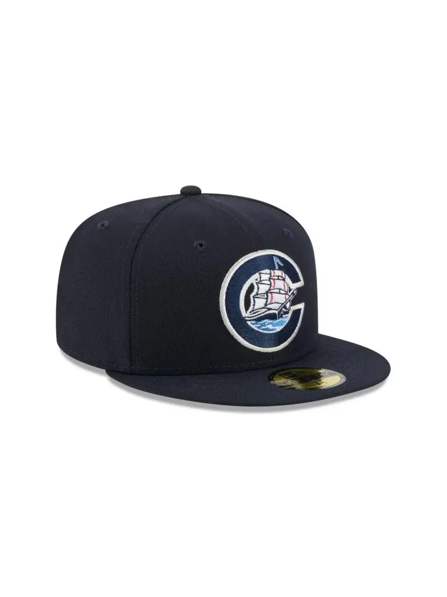 Кепка с высокой тульей и плоским козырьком, с вышивкой логотипа Columbus Clippers Theme Nights New — изображение 3 из 4
