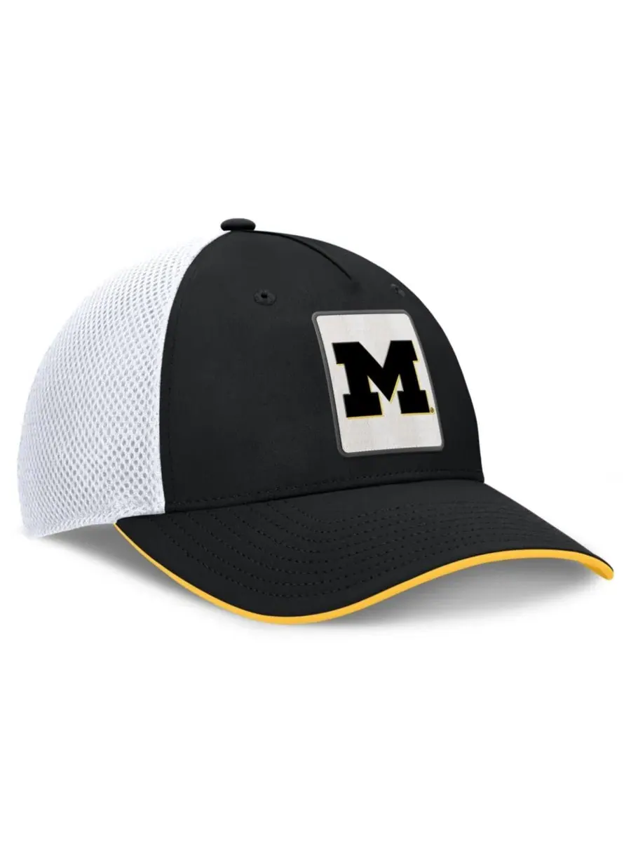 Кепка с принтом Michigan Wolverines Fanatics — изображение 3 из 5, черный белый