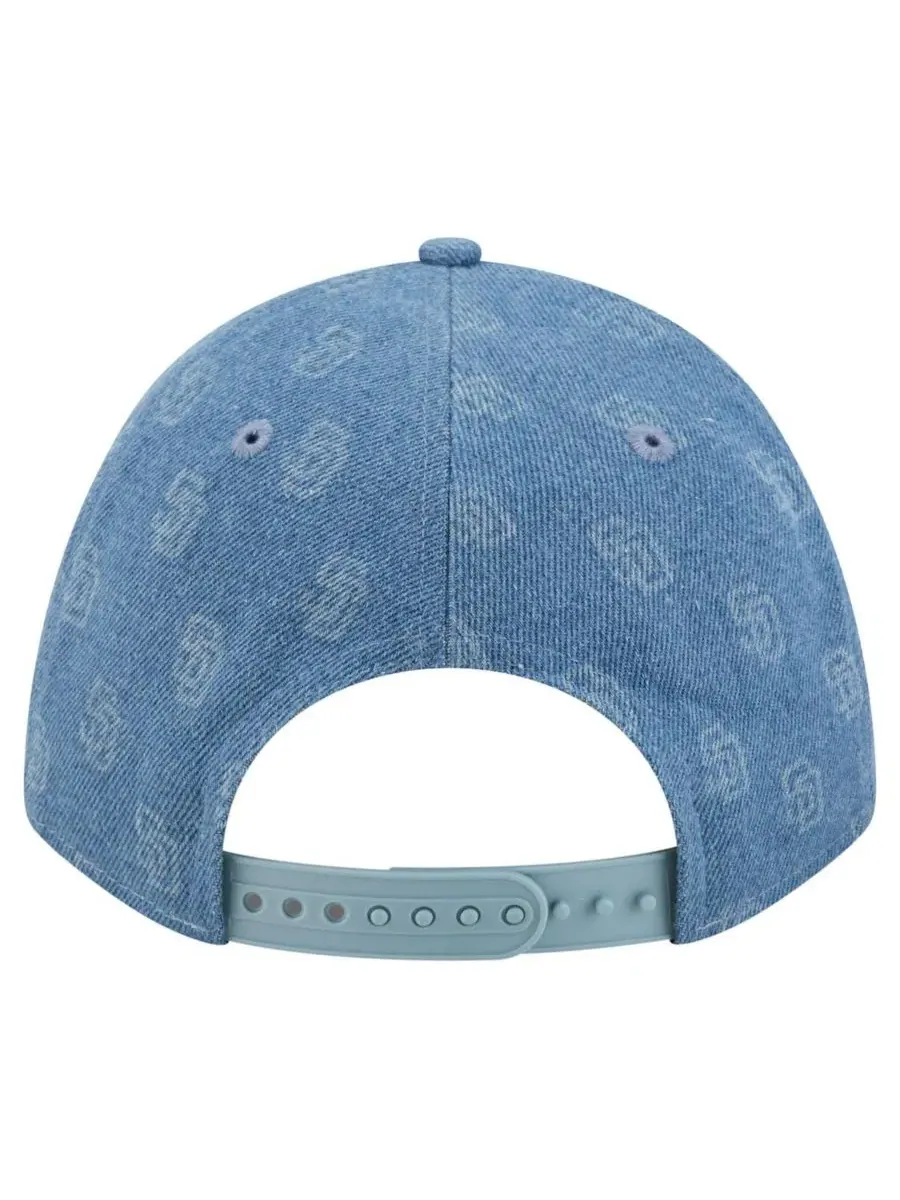 Кепка New Era A-Frame 9FORTY — изображение 3 из 5, джинсовый синий